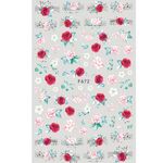 10pcs 3D Adesivo Farfalla Retro Rosa Color Nail Art Sticker (F-672)