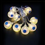 Colorato 3m 20LED LED Halloween Cartoon Atmosfera Decorativa Stringa di luce Decorazione natalizia Puntelli (bulbo oculare a doppia faccia)