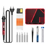ANENG SL102 17 pz/set Termostato Digitale Domestico Temperatura Costante Saldatore Set 60W Kit di Strumenti per Saldatura a Calore Interno(Spina UE)