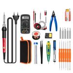 ANENG SL101 24 pz/set Termostato Rotante Famiglia Saldatore a Temperatura Costante Set 60W Kit di Strumenti per Saldatura a Calore Interno(Spina UE)