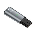 Adattatore di ricarica per rasoio/tagliacapelli per Philips, interfaccia: slot singolo da tipo C a 4,3 V (grigio)