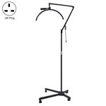 M50X Per Lash Artists Luce a mezzaluna a LED da 20 pollici con staffa a puleggia Lampada per la bellezza della pelle delle unghie (spina UK)