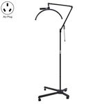 M50X Per Lash Artists Luce a mezzaluna a LED da 20 pollici con staffa a puleggia Lampada per la bellezza della pelle delle unghie (spina AU)