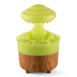 V50 Desktop colorato luce notturna umidificatore venatura del legno goccia d'acqua diffusore di aromi, specifiche: spina americana (verde)