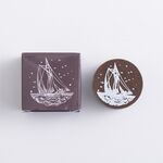 Timbri rotondi in legno Manuale fai da te vintage Timbri decorativi multifunzionali, Stile: Voyage