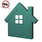 LJ-MWQ Spina USB Luce notturna ad ultrasuoni Repellente per zanzare Lampada repellente per zanzare per uso domestico(Verde)