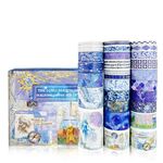 27 rotoli/scatola Nastro adesivo Washi per lunga stagione Adesivi per album fai da te (Passeggiata stellata)
