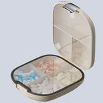 Mini organizer portatile multifunzionale per dispenser di pillole (crema)