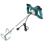 Miscelatore elettrico per calcestruzzo portatile ad alta potenza da 220 V (spina europea blu)