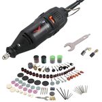 VICOVER Set di smerigliatrice elettrica piccola a velocità regolabile con penna per intaglio della giada, strumento per lucidare, spina europea, modello: 147 pezzi