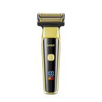 VGR V-366 5W USB 3 in 1 Rasoio elettrico con display digitale LCD per la cura dei peli del naso (giallo)
