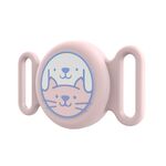 Custodia protettiva impermeabile in silicone per localizzatore di collari per animali domestici AirTag (rosa)