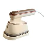 Ferro da stiro a vapore umido e secco portatile 2 in 1 da 800 W, ferro da stiro sospeso a vapore, specifiche: spina USA (giallo)