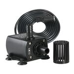 Pompa ad acqua per fontana a circolazione di acqua fredda senza spazzole micro solare DC12V, modello: QR50H