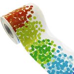 Bordi per bacheca di adesivi colorati a pois da 7 cm x 11 m