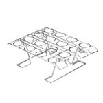 OASISWJ Strumenti di Cottura Forno Pie Net Cono Shell Rack Espositore per Gelato (Pieghevole 16 Fori)