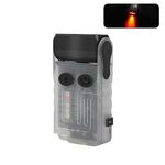 Mini torcia portatile ricaricabile V20 con luce portachiavi (luce rossa bianca)