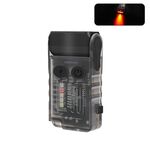 Mini torcia portatile ricaricabile con luce portachiavi V20 (luce rossa nera)