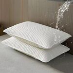 48 cm x 74 cm 1 paio di federe in cotone antisudore e antisporco per uso domestico (bianco)