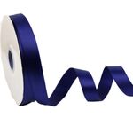 Nastro in poliestere da 2,5 cm x 91 m, per confezioni regalo, decorazioni per torte e matrimoni, colore: blu navy 370