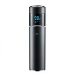 S-1090 IPX7 impermeabile 8D portatile LED display digitale rotondo rasoio elettrico (nero)
