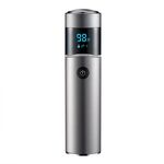 S-1090 IPX7 impermeabile 8D portatile LED display digitale rotondo rasoio elettrico (argento)