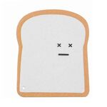 Carino Toast Assorbente Polpa di Legno Spugna Spazzola Lavastoviglie Panno Cucina Strumento Pulizia, Stile: X-Face