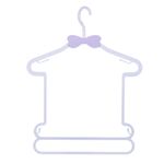 Appendiabiti in plastica per bambini Appendiabiti per bambini Negozio di abbigliamento per bambini Appendiabiti per neonati (viola)