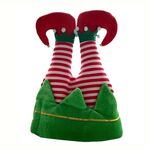 Palla di Natale Pantaloni da vestire Cappello a forma di gamba Forniture per decorazioni per feste (a strisce)