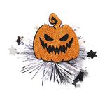 Fermagli per capelli di Halloween Accessori per capelli Bambini Festa Travestimenti Gioielli, Stile: Zucca gialla Demone