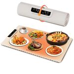 Vassoio riscaldante elettrico da 240 W con temperatura regolabile, chiusura temporizzata, spina UK