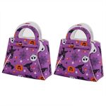 2 pezzi/confezione fai da te Halloween Candy Bag Bambini Dress-Up Feltro Regalo Borsa (ragno ragnatela scheletro zucca)