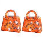 2 pezzi/confezione fai da te Halloween Candy Bag Bambini travestimento Feltro Regalo Borsa (Cat Bat Tombstone)