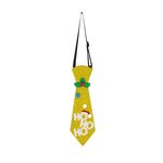 Natale Bambini Cartone Animato Cravatte Festa di Natale Prestazioni Costume Props, Colore: Oro Hoho