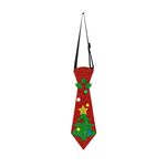 Natale Bambini Cartone Animato Cravatte Festa di Natale Prestazioni Costume Props, Colore: Albero di Natale Rosso