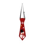 Natale Bambini Cartone Animato Cravatte Festa di Natale Prestazioni Costume Props, Colore: Pupazzo di neve rosso