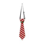 Natale Bambini Cartone Animato Cravatte Festa di Natale Prestazioni Costume Props, Colore: Rosso Bianco Strisce