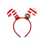 Cerchietto natalizio in 3D con decorazioni per feste di Natale, colore: doppie stampelle