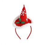 Cerchietto natalizio con cartoni animati 3D, decorazioni per feste di Natale, colore: cappello di Natale