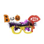 Decorazione per feste di Halloween Occhiali da ballo in maschera Costume di scena BOO Labbra Pipistrello