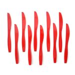 10 pezzi di Halloween monouso con impronte di sangue, stoviglie, decorazioni per feste horror, stile: coltelli rossi
