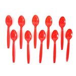 10 pezzi di stoviglie monouso per impronte di sangue di Halloween, decorazione per feste horror, stile: cucchiai rossi