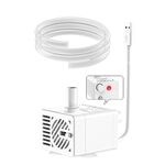 Innovator Group Pompa erogatrice di acqua per animali domestici USB 5V Pompa per acqua DC senza spazzole silenziosa Micro No Water Power Off + tubo da 1 m