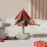 Tovaglietta per albero di Natale resistente al calore, tovaglietta pieghevole per uso domestico, tovaglietta termica isolata, stile: base quadrata