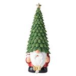 Ornamento nano per albero di Natale luminoso Decorazione per la casa in resina natalizia (verde)