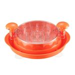 Tritacarne manuale multifunzionale per insalata di petto di pollo con ventosa inferiore (arancione)