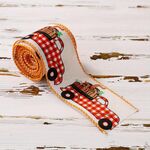 Nastro del Ringraziamento multiuso da 4,55 m x 6,3 cm, confezione regalo per la stagione del raccolto (F)
