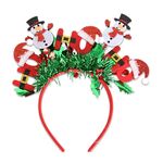 Vestito per festa di Natale Copricapo per Capodanno Decorazione natalizia Fascia per capelli a strisce colorate, Stile: HO Pupazzo di neve