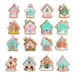 16 pezzi/set PVC Natale Casa Pendenti Albero di Natale Decorazioni Scena Disposizione Props