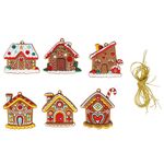 6 pezzi/set decorazioni natalizie per la casa pendenti in PVC ornamenti per alberi di Natale appesi scena disposizione puntelli